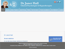 Tablet Screenshot of drjanethall.com.au