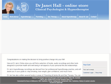 Tablet Screenshot of drjanethall.com